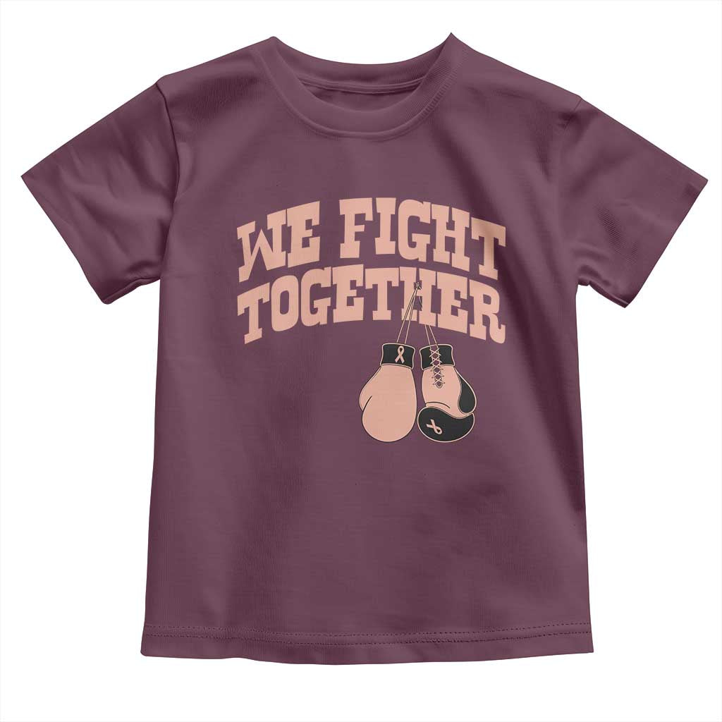 Endometrial Cancer Warrior Toddler T Shirt We Fight Together Boxing Gift