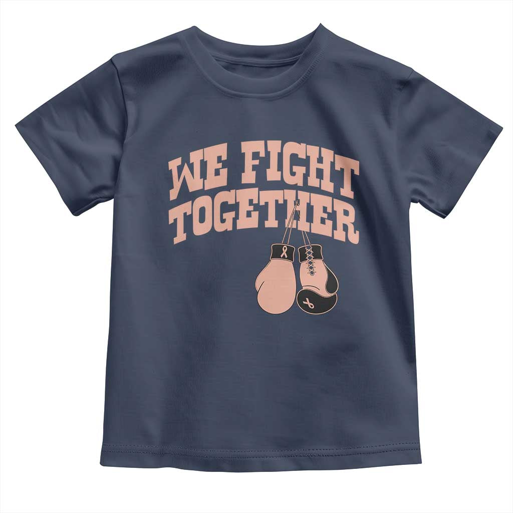 Endometrial Cancer Warrior Toddler T Shirt We Fight Together Boxing Gift