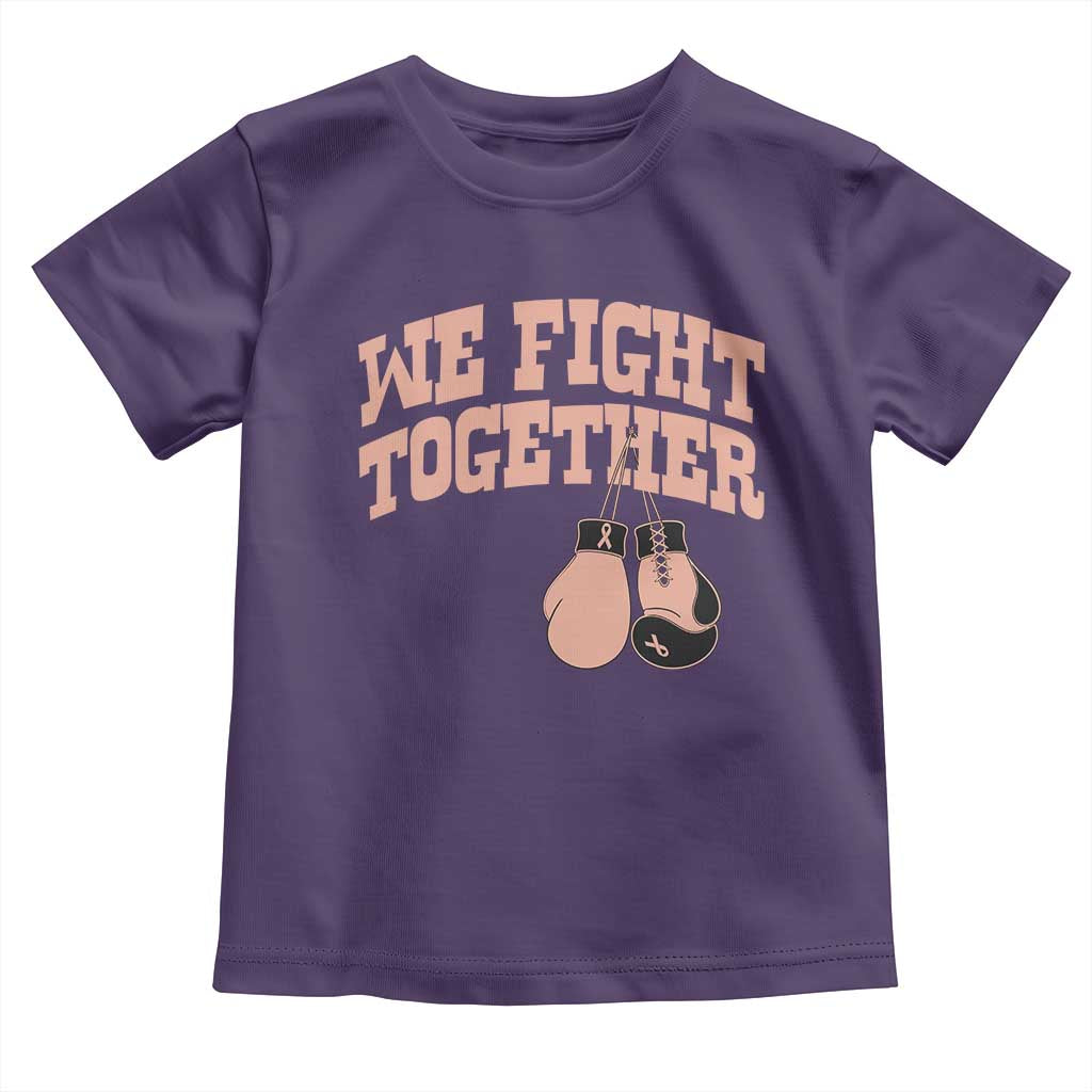 Endometrial Cancer Warrior Toddler T Shirt We Fight Together Boxing Gift