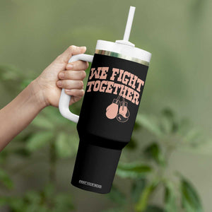 Endometrial Cancer Warrior Tumbler With Handle We Fight Together Boxing Gift
