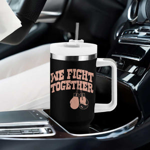 Endometrial Cancer Warrior Tumbler With Handle We Fight Together Boxing Gift