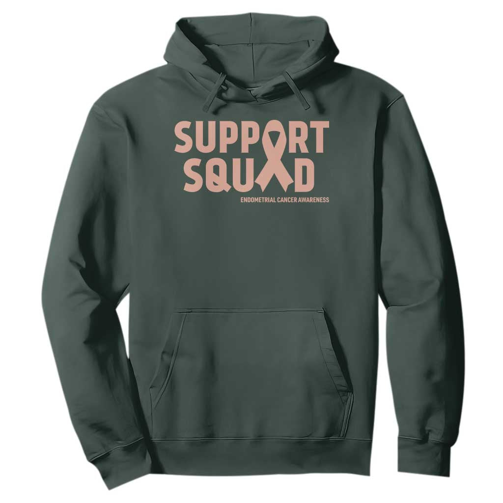 Endometrial Cancer Awareness Hoodie Support Squad Warrior Gift