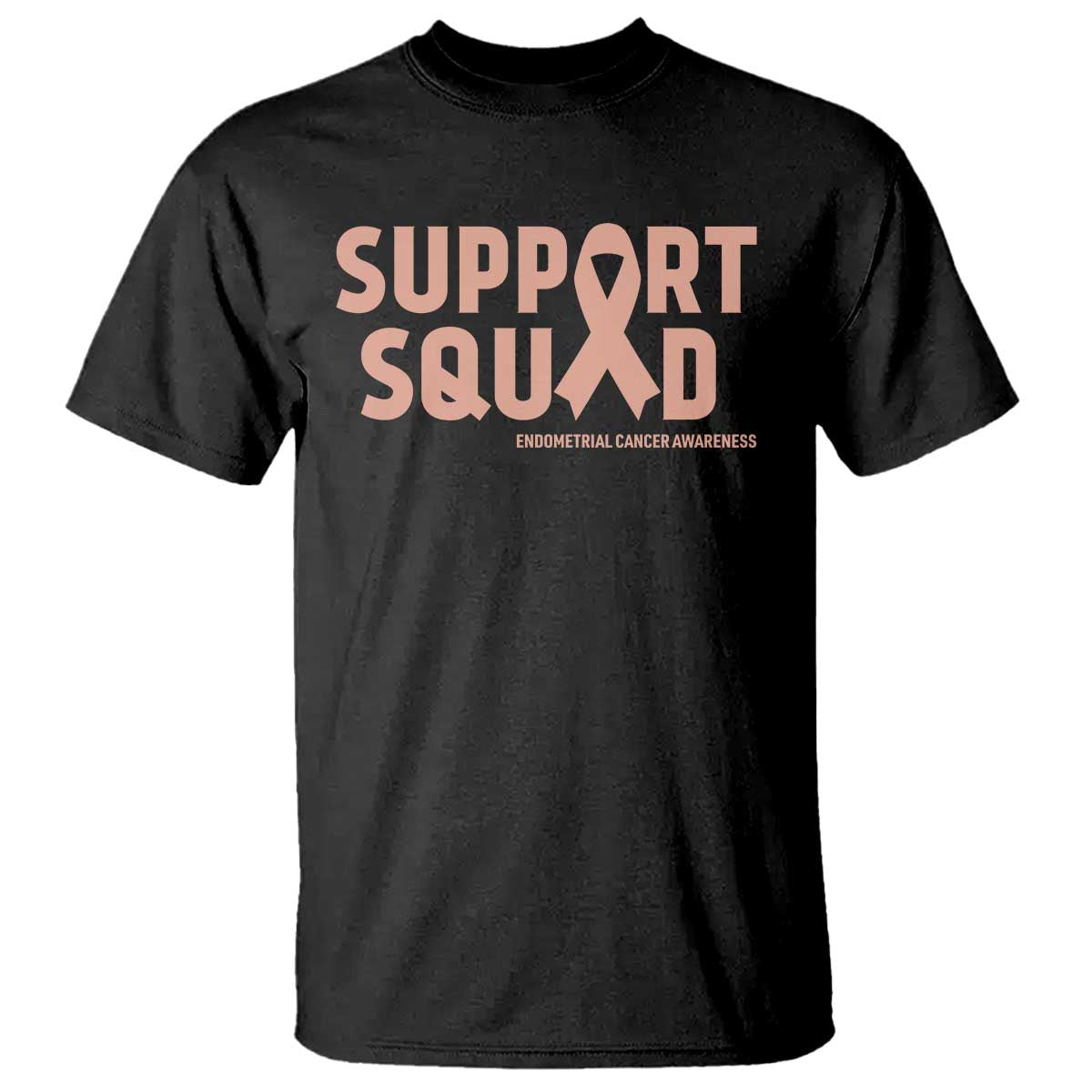 Endometrial Cancer Awareness T Shirt Support Squad Warrior Gift