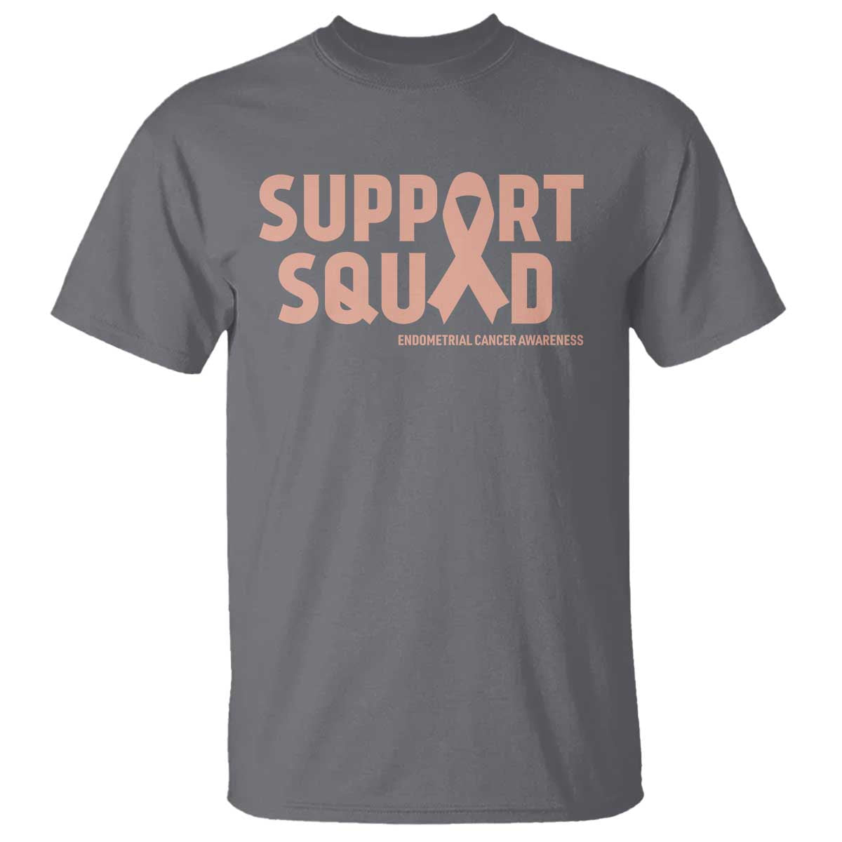 Endometrial Cancer Awareness T Shirt Support Squad Warrior Gift