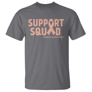Endometrial Cancer Awareness T Shirt Support Squad Warrior Gift
