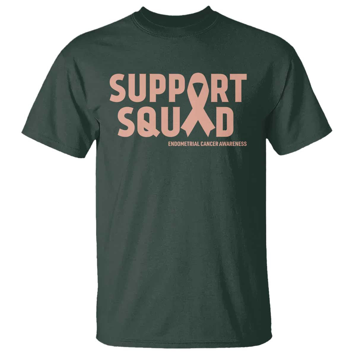Endometrial Cancer Awareness T Shirt Support Squad Warrior Gift