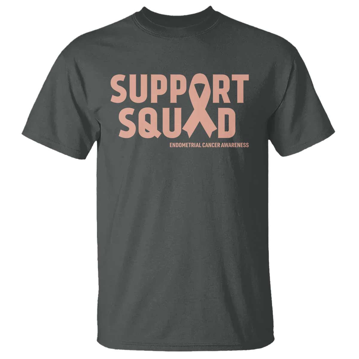 Endometrial Cancer Awareness T Shirt Support Squad Warrior Gift