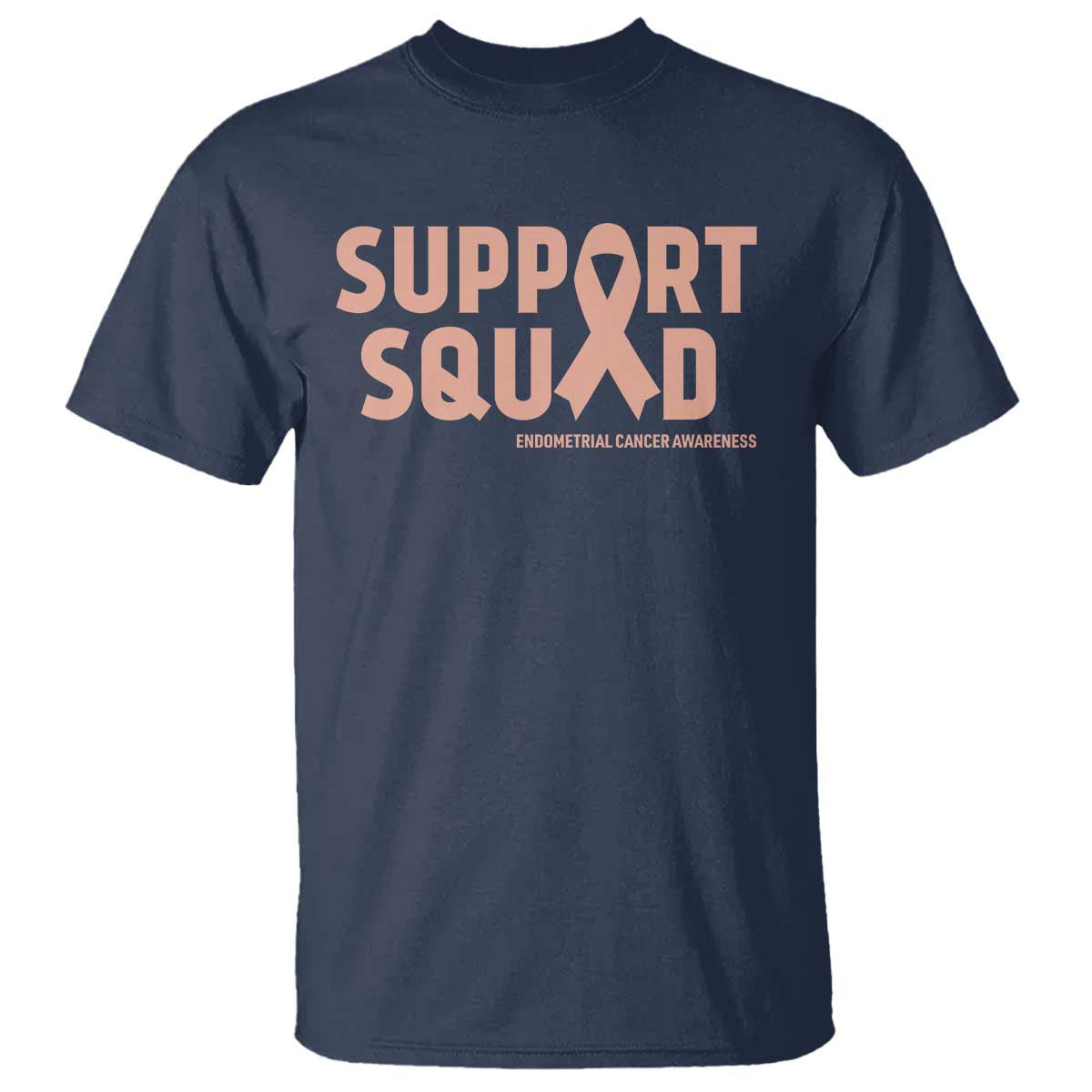Endometrial Cancer Awareness T Shirt Support Squad Warrior Gift