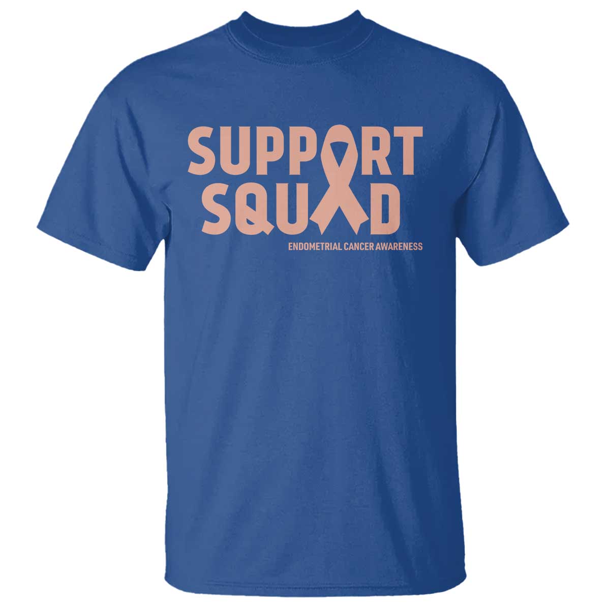Endometrial Cancer Awareness T Shirt Support Squad Warrior Gift