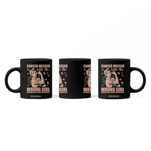 Strong Girl Endometrial Cancer Coffee Mug Cancer Messed With The Wrong Girl