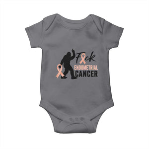Funny Bigfoot Fuck Endometrial Cancer Awareness Gift Baby Onesie