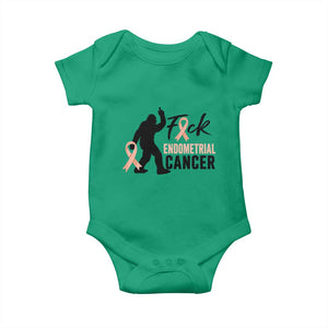 Funny Bigfoot Fuck Endometrial Cancer Awareness Gift Baby Onesie
