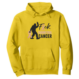 Funny Bigfoot Fuck Endometrial Cancer Awareness Gift Hoodie