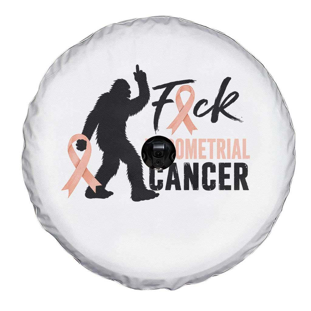 Funny Bigfoot Fuck Endometrial Cancer Awareness Gift Spare Tire Cover
