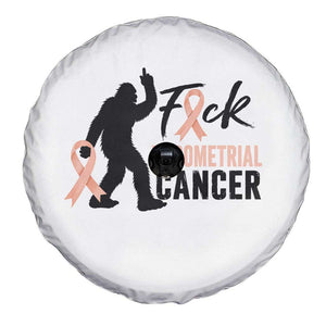 Funny Bigfoot Fuck Endometrial Cancer Awareness Gift Spare Tire Cover