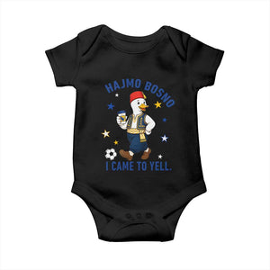 Hajmo Bosno I Came To Yell Baby Onesie Funny Bosnia Goose Game Day Gift