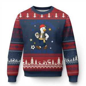 Hajmo Bosno I Came To Yell Ugly Christmas Sweater Funny Bosnia Goose Game Day Gift