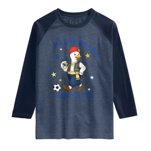 Hajmo Bosno I Came To Yell Raglan Shirt Funny Bosnia Goose Game Day Gift
