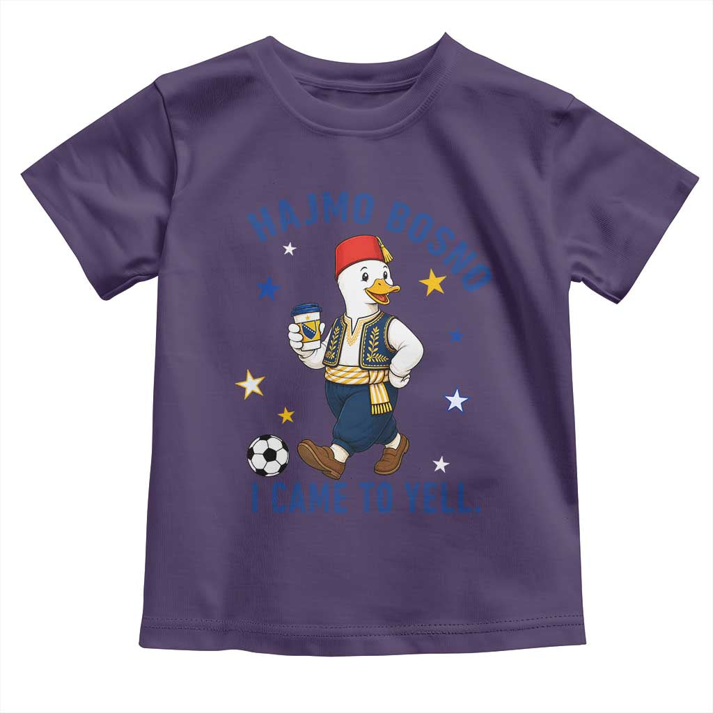 Hajmo Bosno I Came To Yell Toddler T Shirt Funny Bosnia Goose Game Day Gift