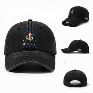 Hajmo Bosno I Came To Yell Washed Cotton Baseball Cap Funny Bosnia Goose Game Day Gift