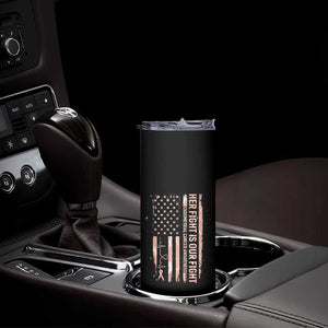 Patriotic Endometrial Cancer Awareness Skinny Tumbler Her Fight Our Fight
