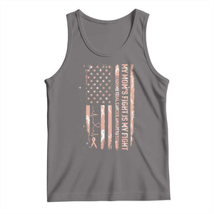 American Flag Endometrial Cancer Support Tank Top My Moms Fight My Fight