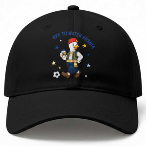 Off To Watch Bosnia Baseball Cap Funny Goose Fudbal Fan Gift