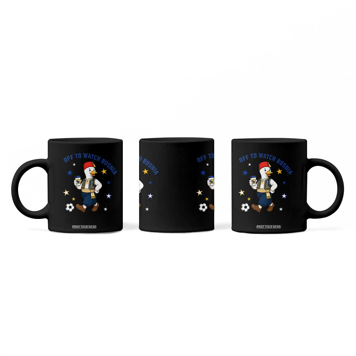 Off To Watch Bosnia Coffee Mug Funny Goose Fudbal Fan Gift