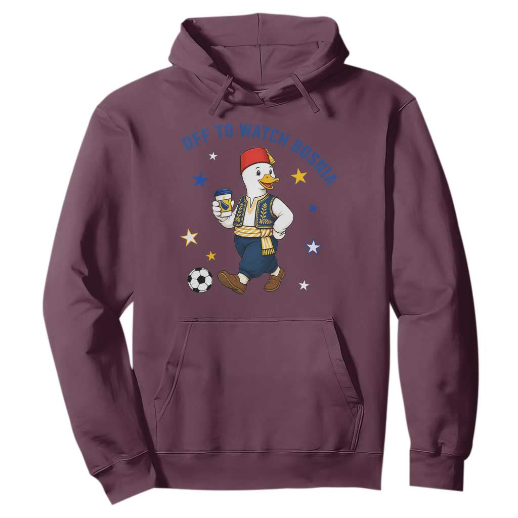 Off To Watch Bosnia Hoodie Funny Goose Fudbal Fan Gift