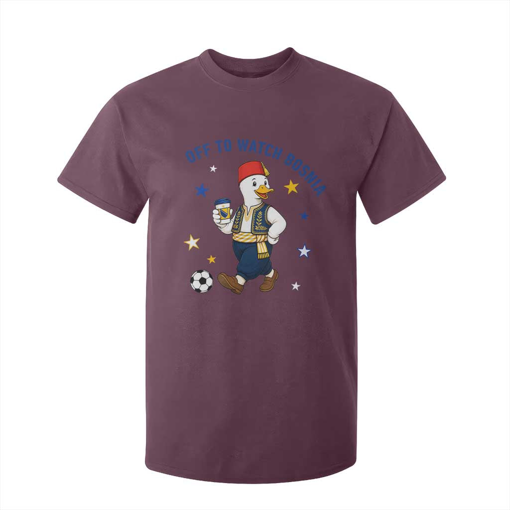 Off To Watch Bosnia T Shirt For Kid Funny Goose Fudbal Fan Gift