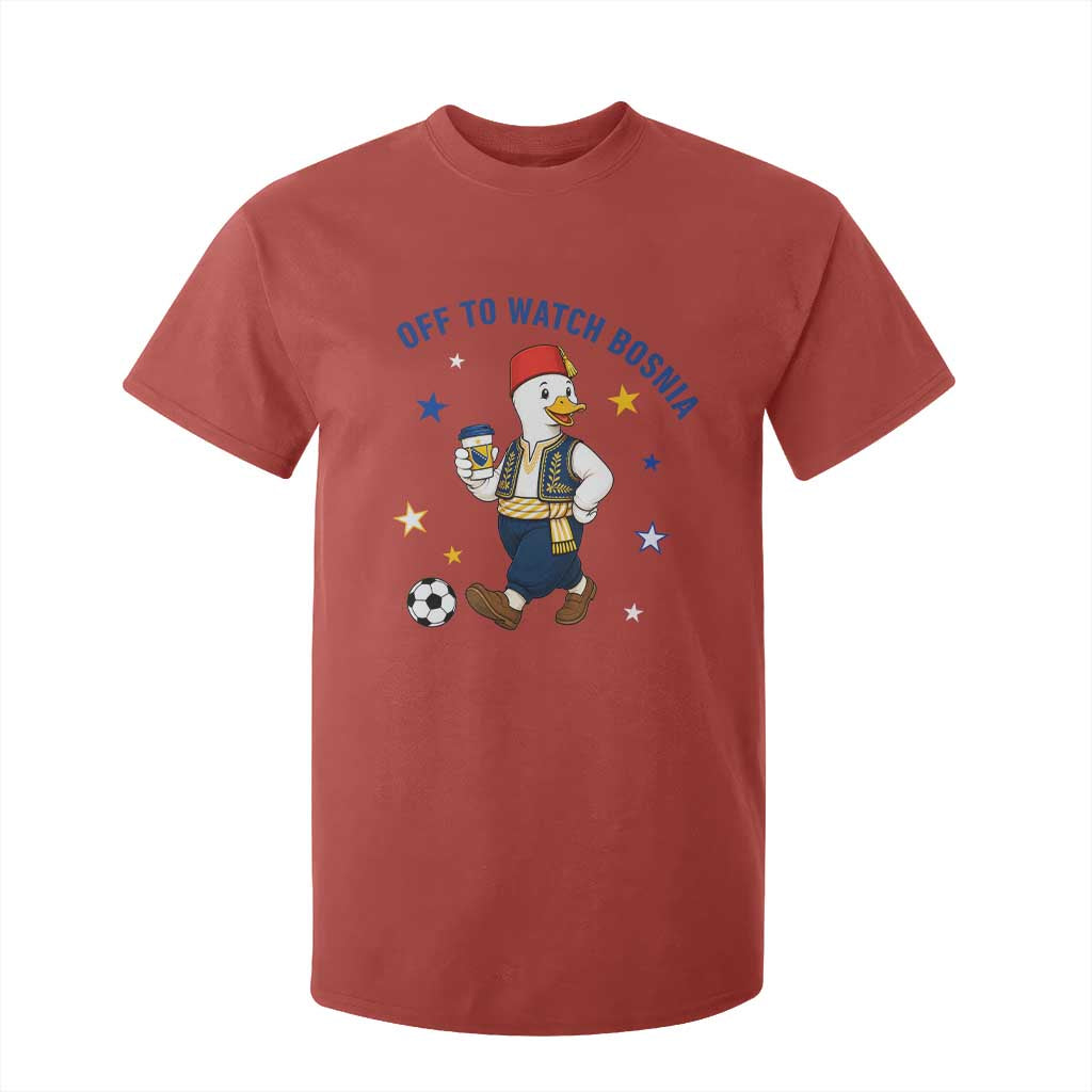 Off To Watch Bosnia T Shirt For Kid Funny Goose Fudbal Fan Gift