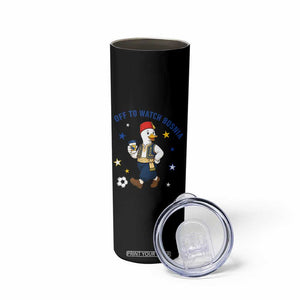Off To Watch Bosnia Skinny Tumbler Funny Goose Fudbal Fan Gift
