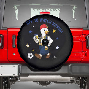Off To Watch Bosnia Spare Tire Cover Funny Goose Fudbal Fan Gift