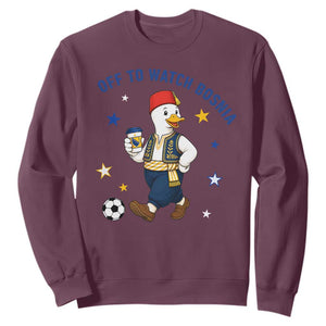 Off To Watch Bosnia Sweatshirt Funny Goose Fudbal Fan Gift