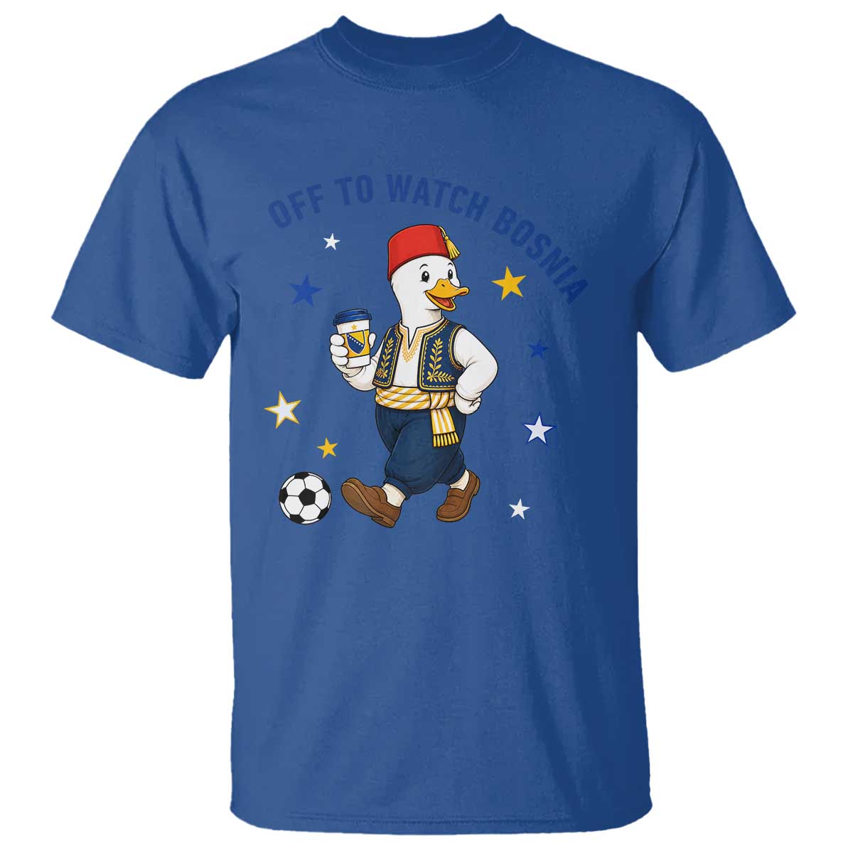Off To Watch Bosnia T Shirt Funny Goose Fudbal Fan Gift