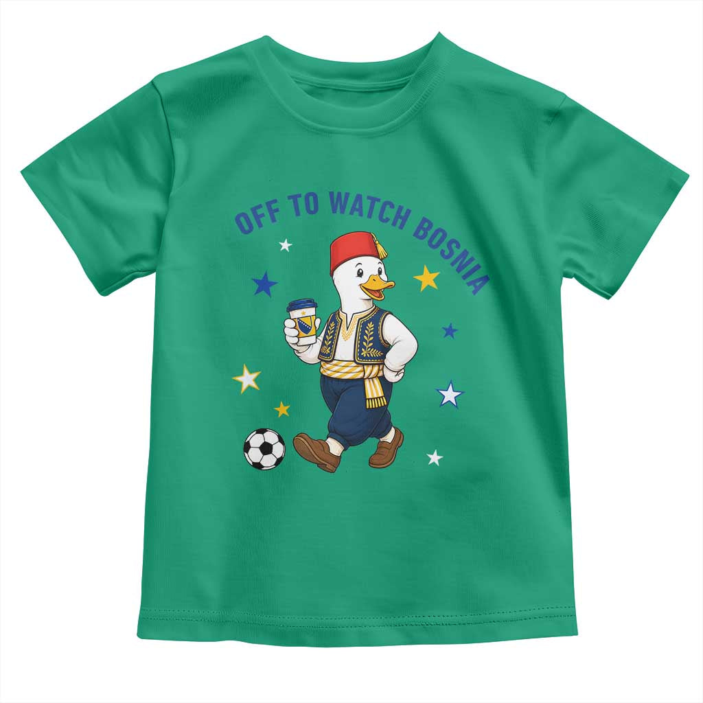 Off To Watch Bosnia Toddler T Shirt Funny Goose Fudbal Fan Gift