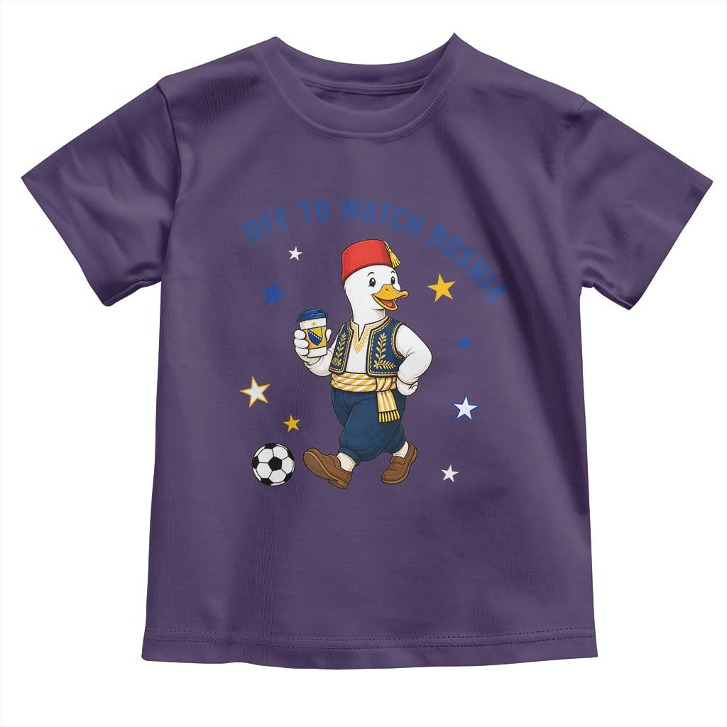 Off To Watch Bosnia Toddler T Shirt Funny Goose Fudbal Fan Gift