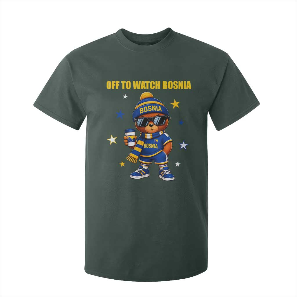Bosnian Teddy Bear Fudbal Fan T Shirt For Kid Off To Watch Bosnia