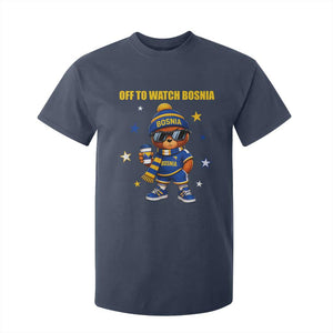 Bosnian Teddy Bear Fudbal Fan T Shirt For Kid Off To Watch Bosnia
