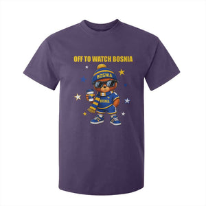 Bosnian Teddy Bear Fudbal Fan T Shirt For Kid Off To Watch Bosnia