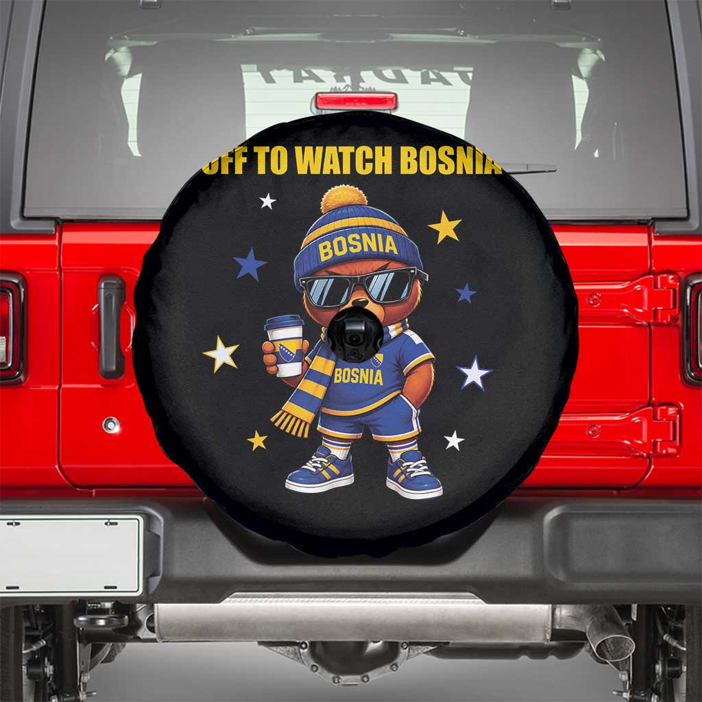 Bosnian Teddy Bear Fudbal Fan Spare Tire Cover Off To Watch Bosnia