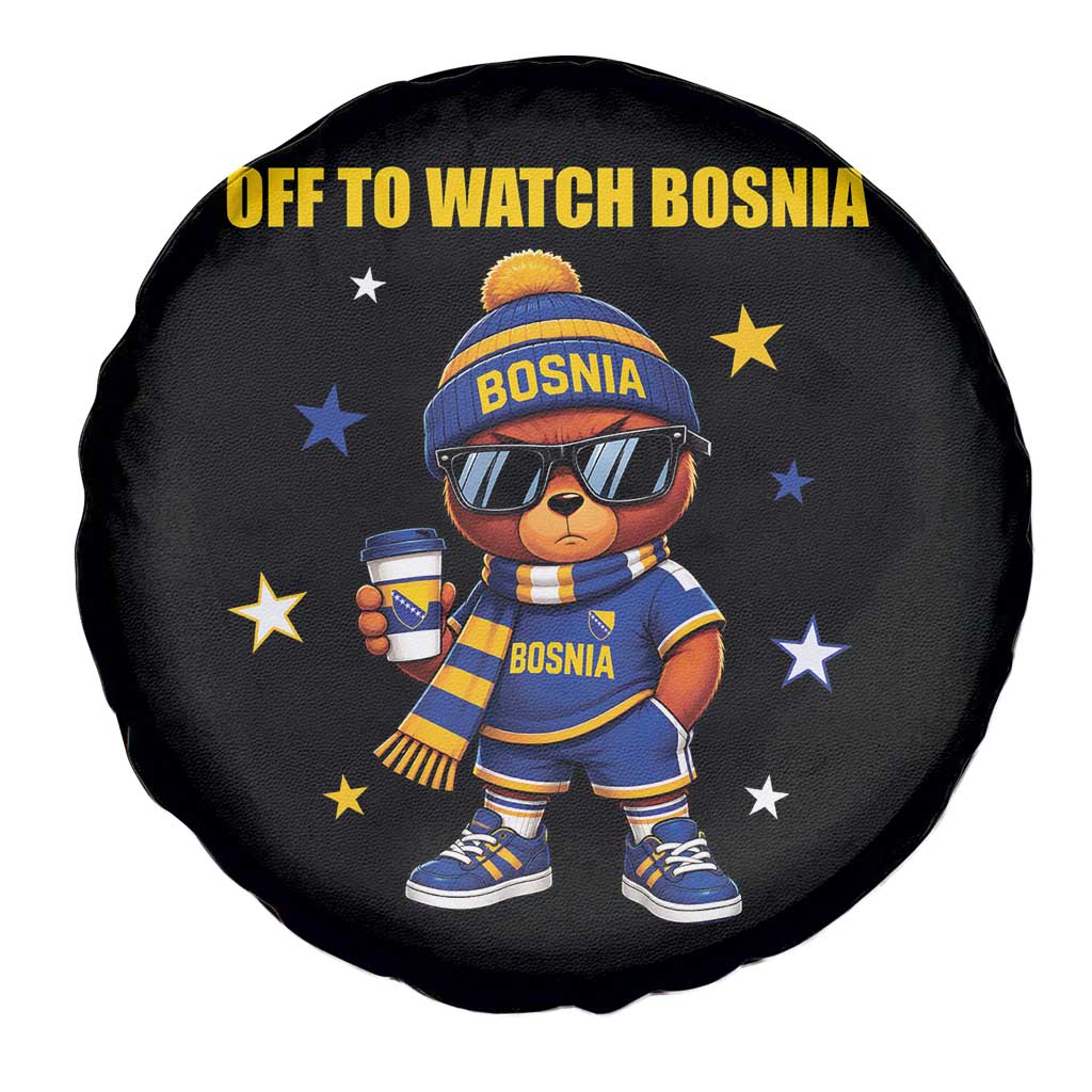 Bosnian Teddy Bear Fudbal Fan Spare Tire Cover Off To Watch Bosnia