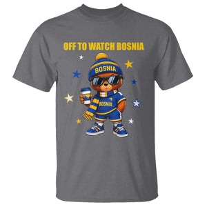 Bosnian Teddy Bear Fudbal Fan T Shirt Off To Watch Bosnia