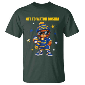 Bosnian Teddy Bear Fudbal Fan T Shirt Off To Watch Bosnia