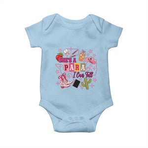 Funny Western Teacher Aide Graphic Baby Onesie She's A Para I Can Tell