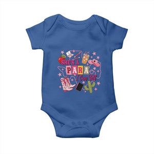 Funny Western Teacher Aide Graphic Baby Onesie She's A Para I Can Tell