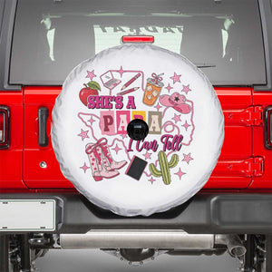 Funny Western Teacher Aide Graphic Spare Tire Cover She's A Para I Can Tell