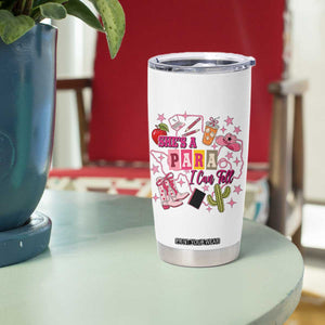 Funny Western Teacher Aide Graphic Tumbler Cup She's A Para I Can Tell