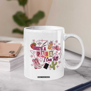 Funny Western Teacher Aide Graphic Coffee Mug She's A Para I Can Tell