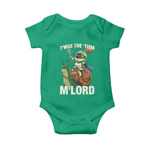 Funny Medieval Knight Frog Meme With Sword Baby Onesie Twas The Tism MLord